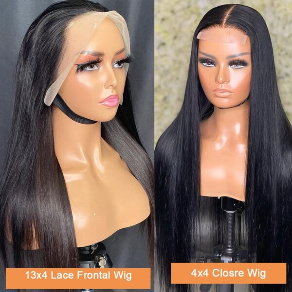 Long Hair 30-40 Inches Straight 4x4 5x5 13x4 HD Lace Wigs - Image 3